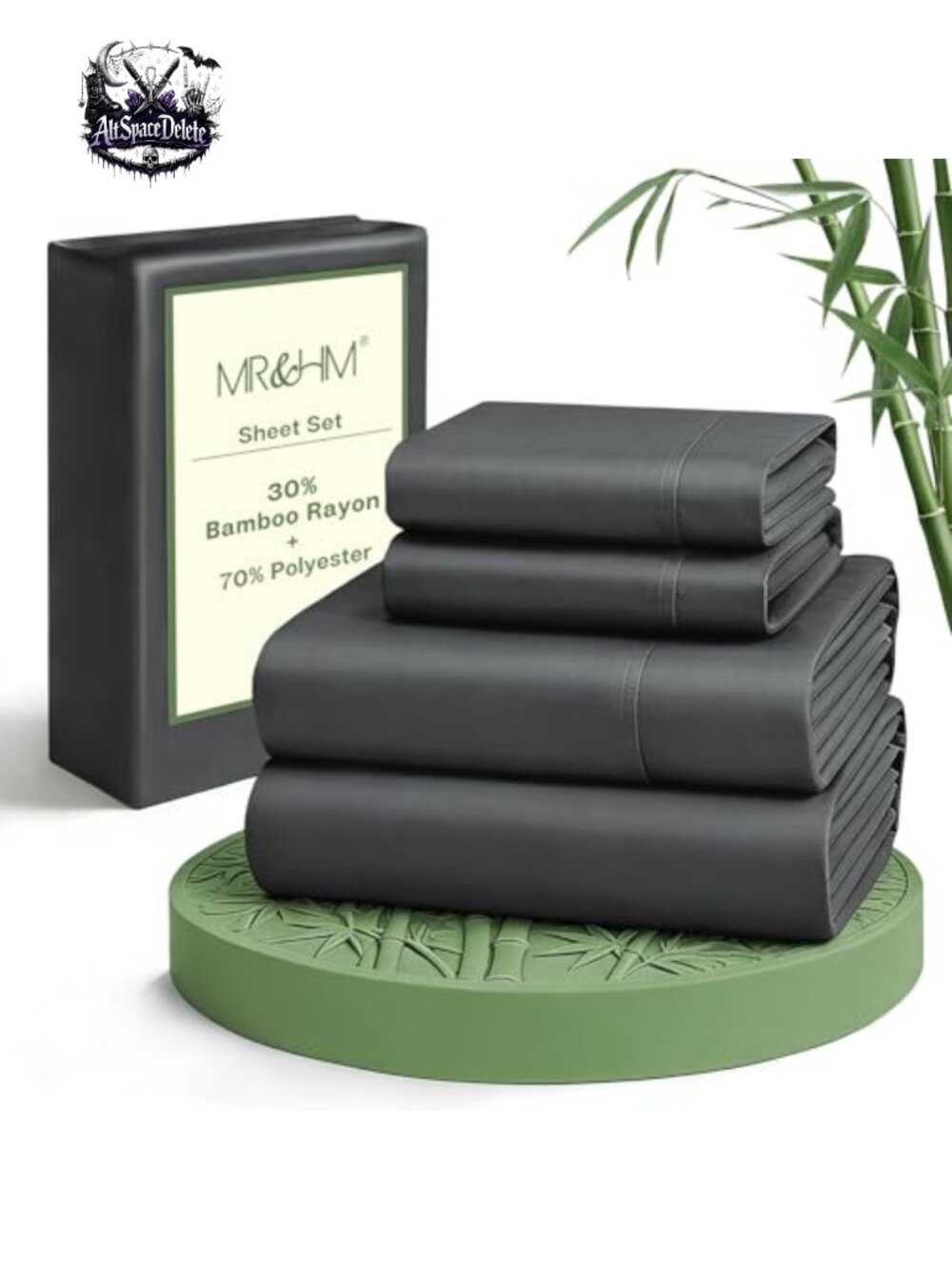 Queen Sheet Set 4 Piece Rayon Derived from Bamboo Blend Cooling Deep Pocket
